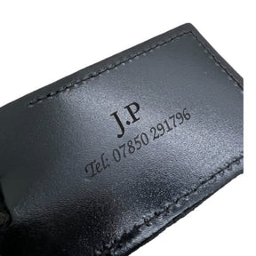Master Mason Blue Lodge Luggage Tag - Leather Gold Engraved Case Label Personalized