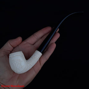 Eye Of Providence Meerschaum Pipe - Natural Wax Handmade - Bricks Masons