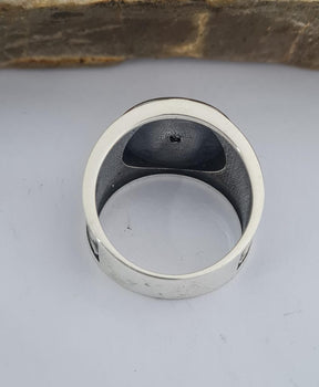 Master Mason Blue Lodge Ring - Compass & Square, Black Onyx - Bricks Masons