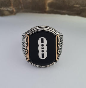 Independent Order of Odd Fellows Sterling Silver Ring - Handcrafted 925 Silver - Bricks Masons