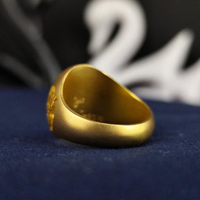 Order of Odd Fellows Ring - Gold Engraved With Various Sizes & Materials - Bricks Masons