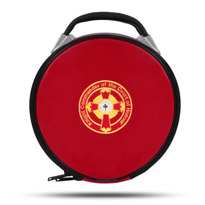 Knight Commander of the Court of Honour Scottish Rite Crown Cap Case - Red Imitation Leather - Bricks Masons