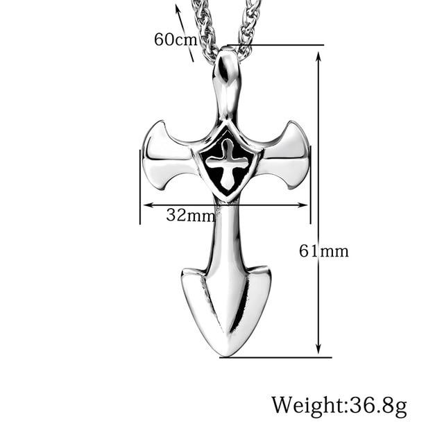 Knights Templar Necklace - Cross Inside Cross - Bricks Masons