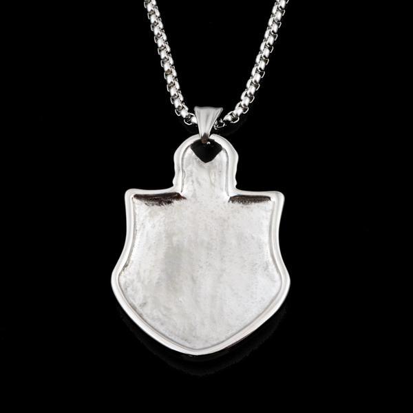 Knights Templar Necklace - Medieval Cross Shield - Bricks Masons