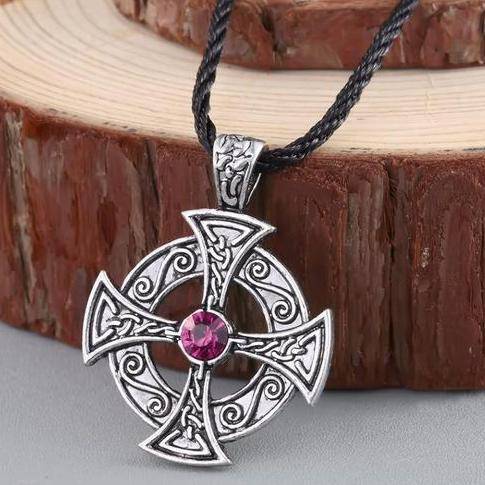 Knights Templar Necklace - Silver With Rope Chain - Bricks Masons
