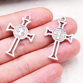 Knights Templar Commandery Pendant - Zinc Alloy Saint Benedict 12pcs - Bricks Masons
