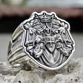 Knights Templar Ring - 16L Stainless Steel
