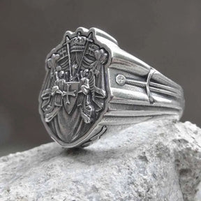 Knights Templar Ring - 16L Stainless Steel