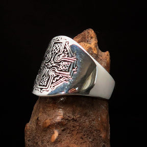 Knights Templar Ring - Antique Cross Sterling Silver