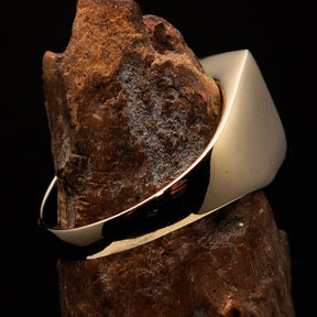 Knights Templar Ring - Green Knight Fleur De Lis Cross