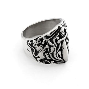 Knights Templar Ring - Medieval Motif - Bricks Masons