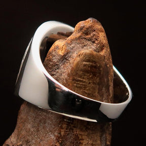 Knights Templar Ring - Polished Cross Sterling Silver