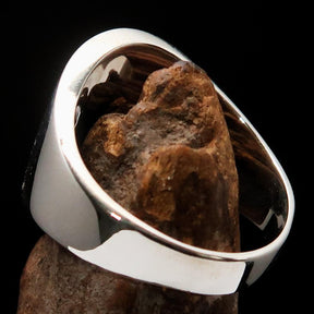 Knights Templar Ring - Sterling Silver Sigillum MilItum XPISTI