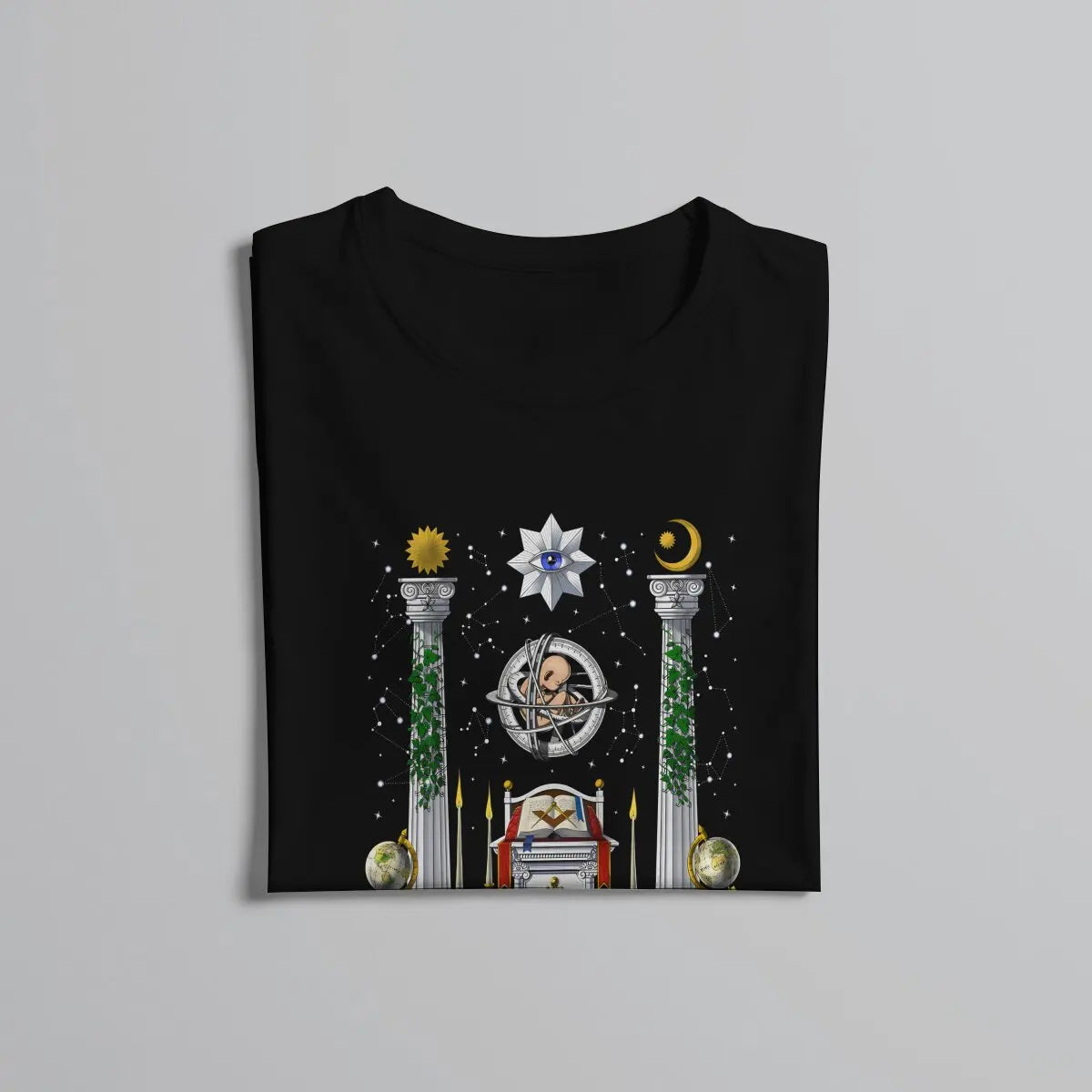 Knights Templar T-shirt - Masonic Altar Short Sleeve Polyester - Bricks Masons
