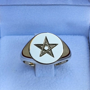 Masonic Ring - 9K Gold Pentagram