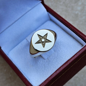 Masonic Ring - 9K Gold Pentagram