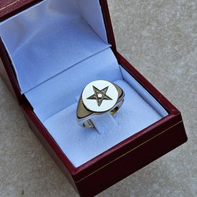 Masonic Ring - 9K Gold Pentagram