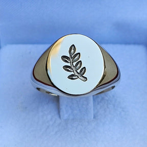 Masonic Ring - 9K Gold Sprig of Acacia