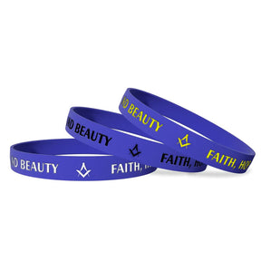 Master Mason Blue Lodge Bracelet - Various Silicone Colors - Bricks Masons