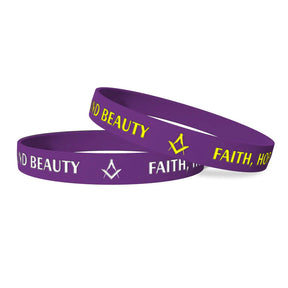 Master Mason Blue Lodge Bracelet - Various Silicone Colors - Bricks Masons