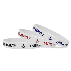 Master Mason Blue Lodge Bracelet - Various Silicone Colors - Bricks Masons
