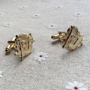 Master Mason Blue Lodge Cufflink - Eye Of Providence - Bricks Masons