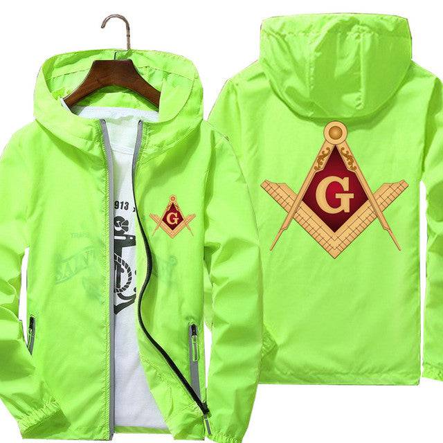 Master Mason Blue Lodge Jacket - Square & Compass G (Multiple Colors) - Bricks Masons