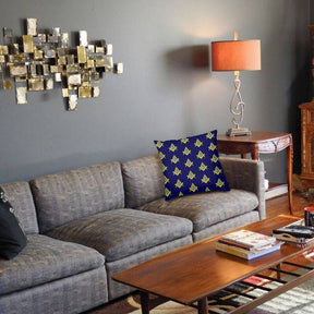 Master Mason Blue Lodge Pillowcase - Square And Compass G Velvet Fabric - Bricks Masons