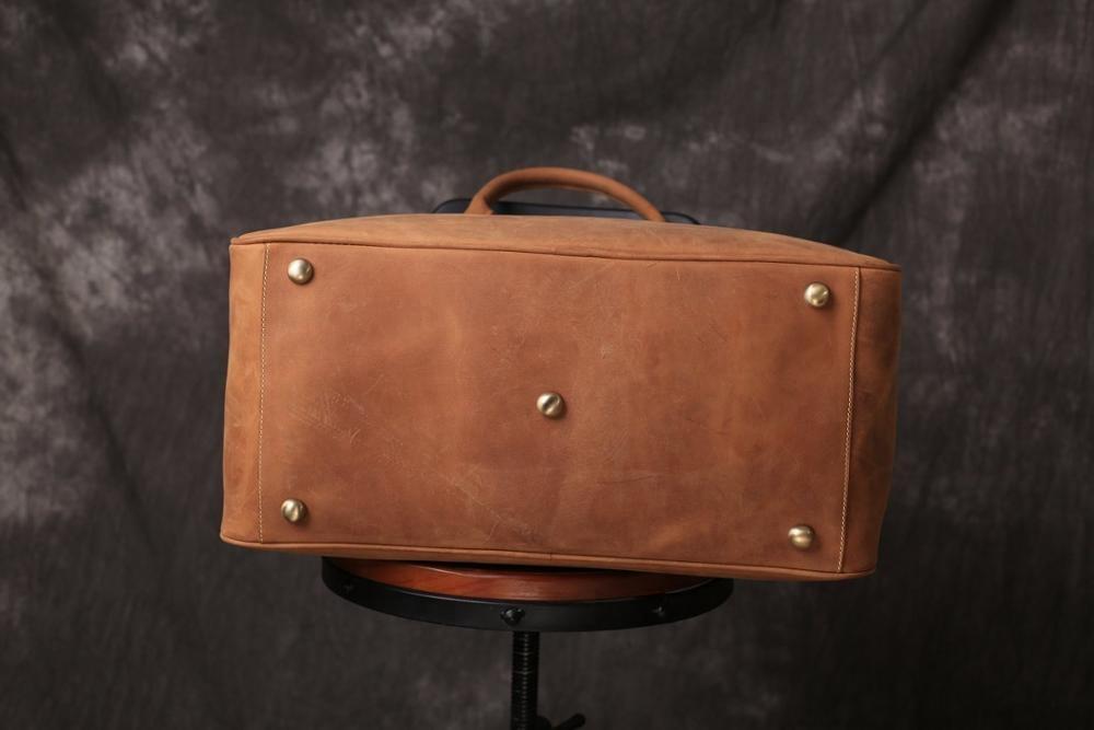 Master Mason Blue Lodge Travel Bag - Dark Brown & Camel - Bricks Masons
