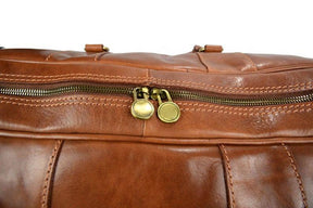 Master Mason Blue Lodge Travel Bag - Matte Brown - Bricks Masons
