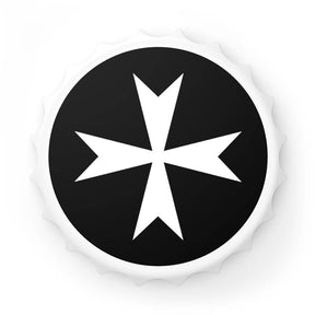 Order Of Malta Bottle Opener - Black & White - Bricks Masons