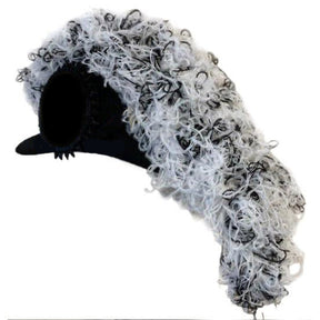 Line Officer Knights Templar Chapeau - White & Black Blend Plumes