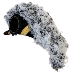 Grand Encampment Officer Knights Templar Chapeau - White & Black Blend Plumes