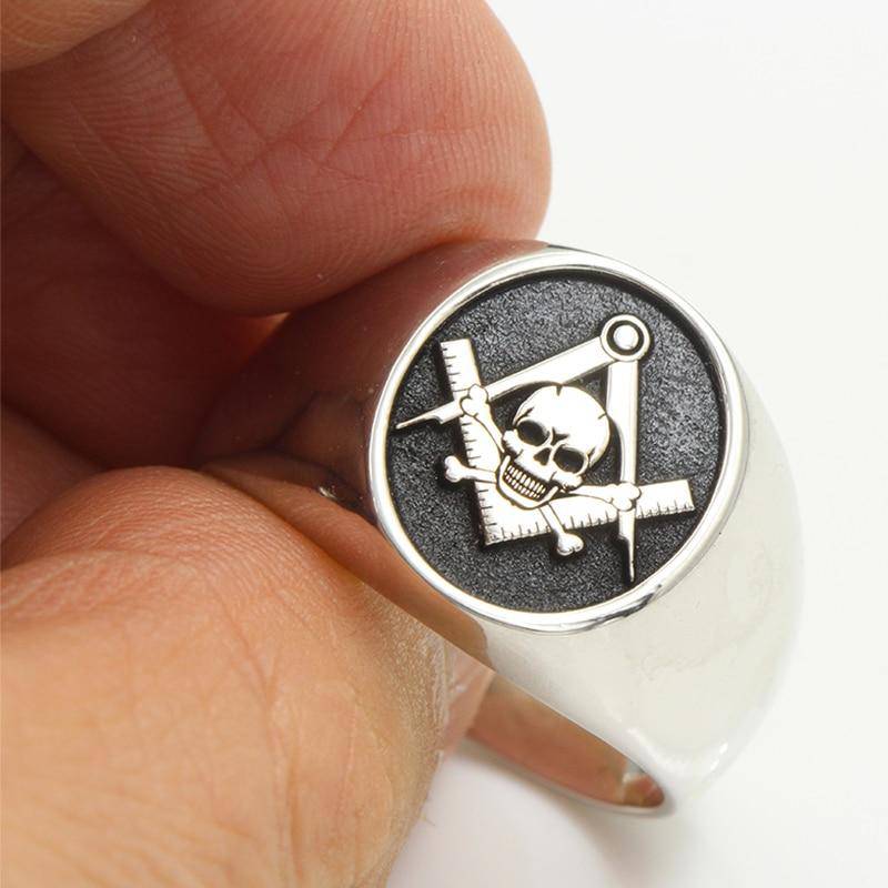 Widows Sons Ring - Skull and Bones 925 Sterling Silver