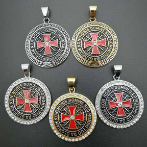 Knights Templar Commandery Necklace - Stainless Steel Gold/Silver