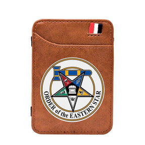 Master Mason Blue Lodge Wallet - Compass And Square G and Credit Card Holder (4 colors)