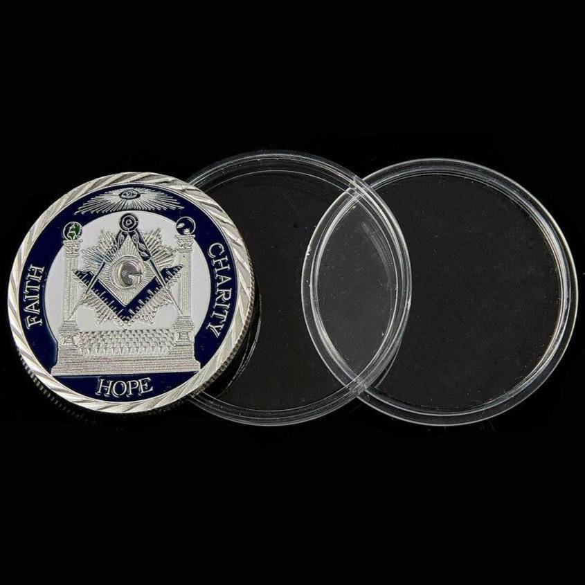 Master Mason Blue Lodge Coin - Raised And Proud