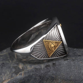 Master Mason Blue Lodge Ring - Free and Accepted Masons 925 Sterling Silver