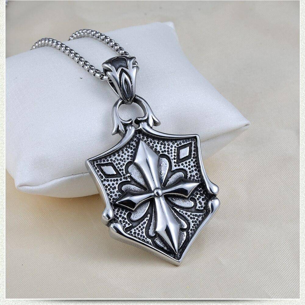 Knights Templar Commandery Necklace - Cross Shield Pendant