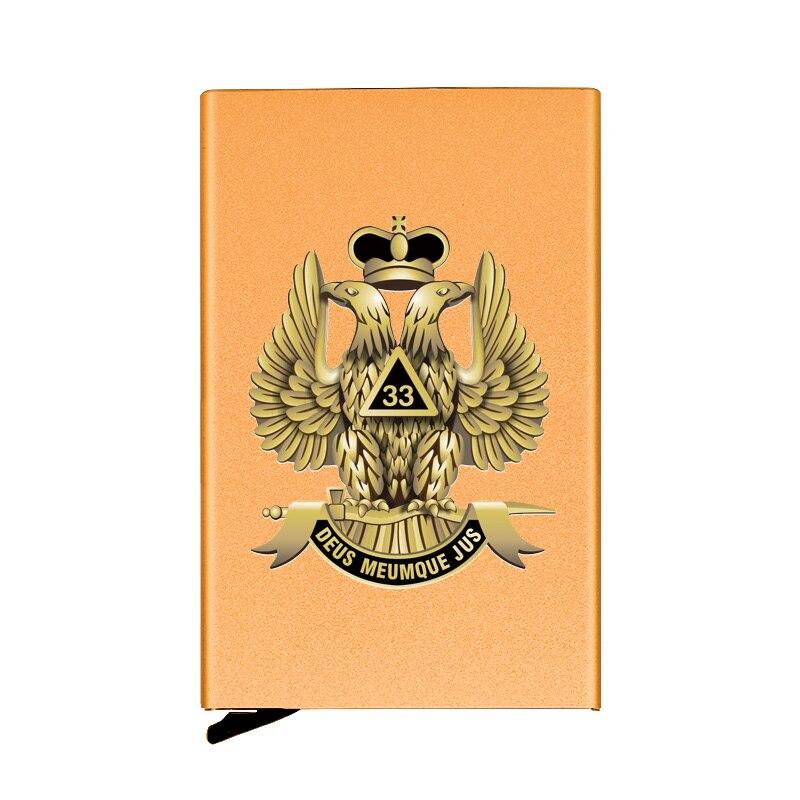 33rd Degree Scottish Rite Wallet - Automatic Pop-up Credit Card