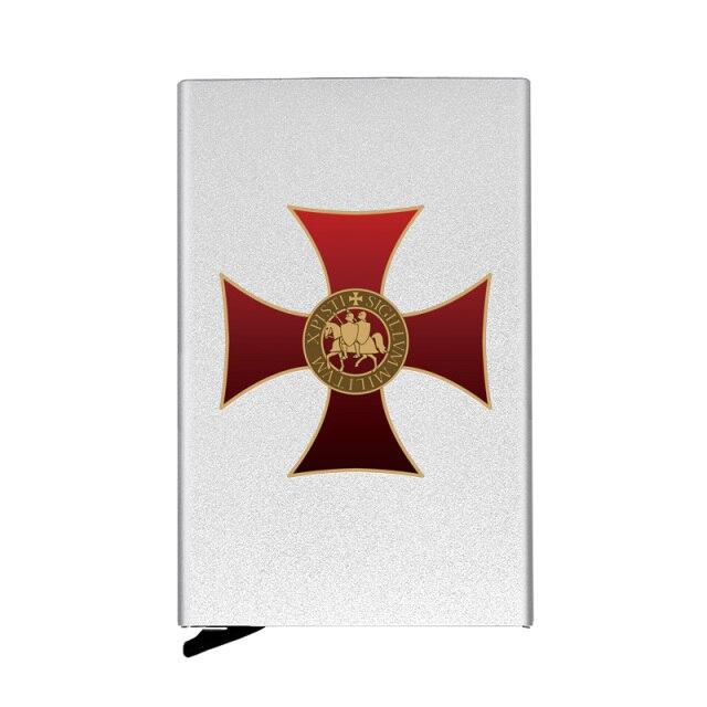 Knights Templar Commandery Wallet - Pop Up & Credit Card Holder Metal (5 colors)