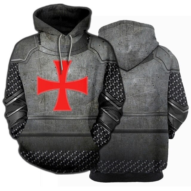 Knights Templar Commandery Hoodie - Medieval - Bricks Masons