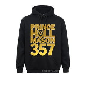 Master Mason Blue Lodge Hoodie - Prince Hall Mason 357 Square and Compass G [Multiple Colors]