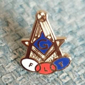 Master Mason Blue Lodge Lapel Pin - Square and Compass G Odd Fellows