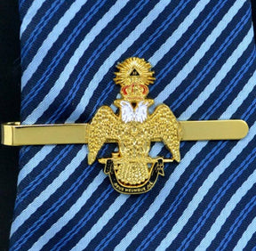 33rd Degree Scottish Rite Tie Bar - Wings Down