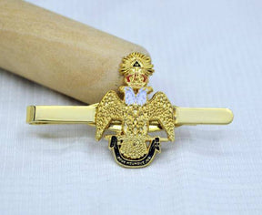 33rd Degree Scottish Rite Tie Bar - Wings Down