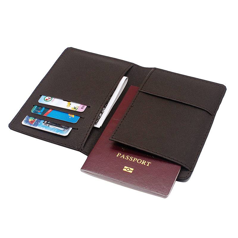 Master Mason Blue Lodge Wallet - PU Leather Passport & Credit Card Holder Black & Brown