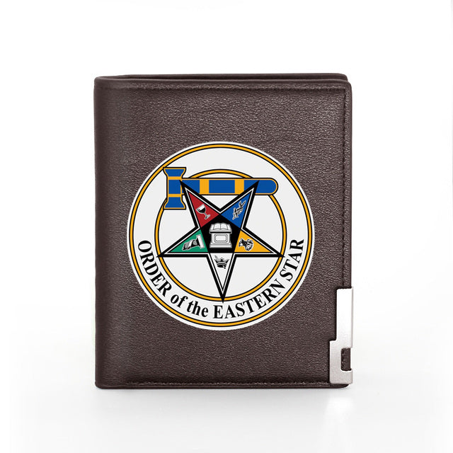 Master Mason Blue Lodge Wallet - PU Leather Vintage Square and Compass G & Credit Card Holder (26 variants) - Bricks Masons