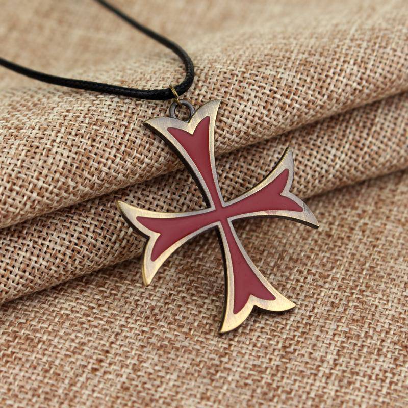 Knights Templar Commandery Necklace - Medieval Cross