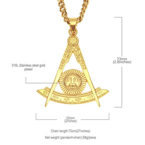 Past Master Blue Lodge Necklace - Pendant